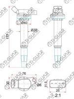 Катушка зажигания TG-90919-02258* Ti·GUAR