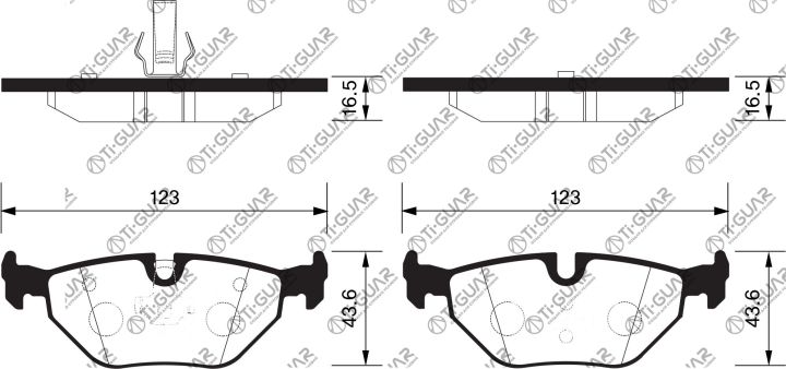 Тормозные колодки TG-1189/PN0014* Ti·GUAR Тормозные колодки TG-1189/PN0014* Ti·GUAR